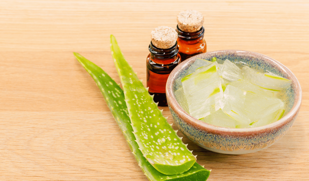 aloevera and tea tree oil mask